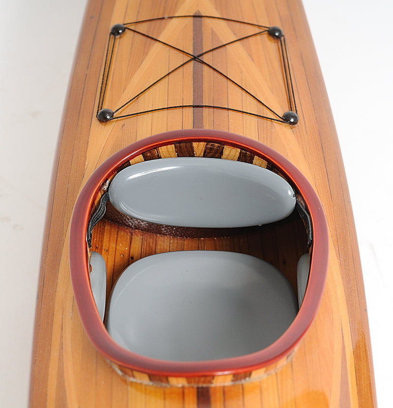 Cedar Wood Hand Crafted Model Kayak,model boat,Adley & Company Inc.