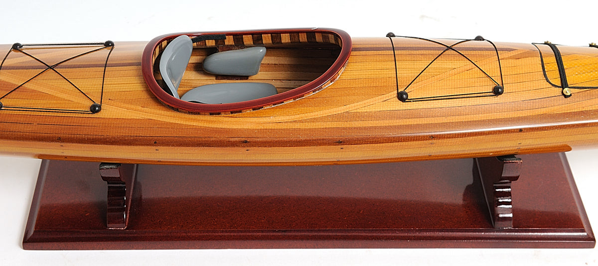 Cedar Wood Hand Crafted Model Kayak,model boat,Adley & Company Inc.