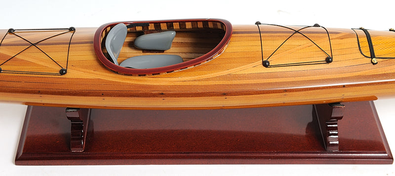 Cedar Wood Hand Crafted Model Kayak,model boat,Adley & Company Inc.