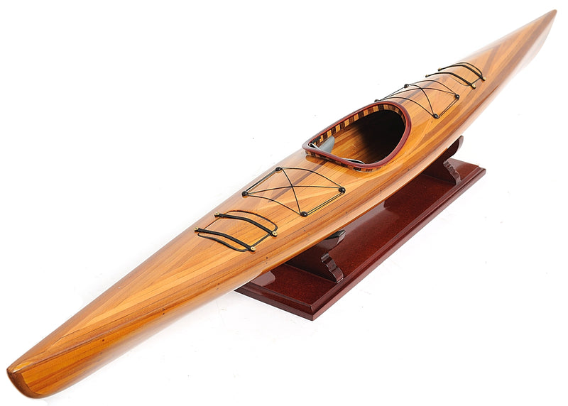 Cedar Wood Hand Crafted Model Kayak,model boat,Adley & Company Inc.