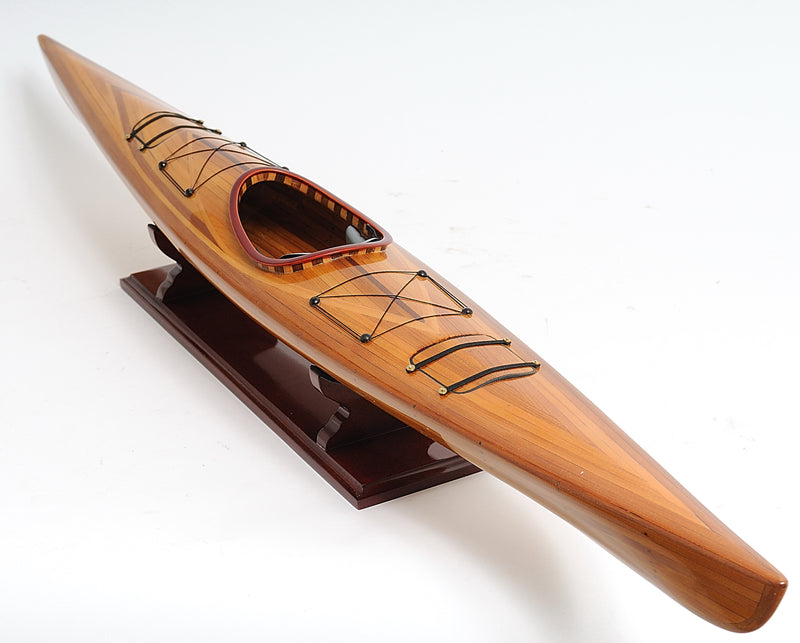 Cedar Wood Hand Crafted Model Kayak,model boat,Adley & Company Inc.