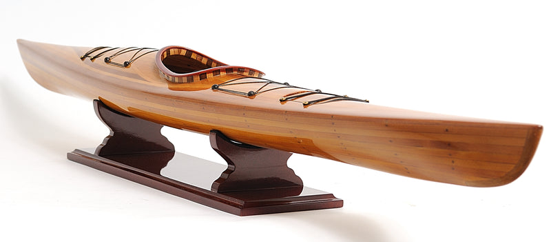 Cedar Wood Hand Crafted Model Kayak,model boat,Adley & Company Inc.