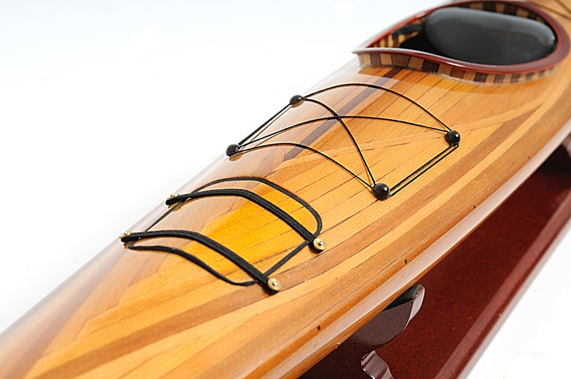 Cedar Wood Hand Crafted Model Kayak,model boat,Adley & Company Inc.