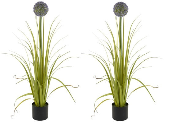 Allium Ornamental Faux Grass Plant - Adley & Company Inc. 