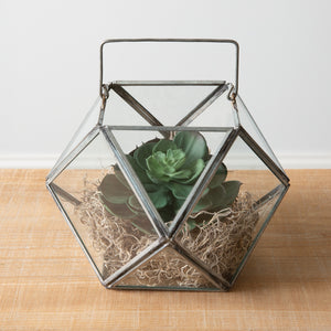 Boardwalk Metal & Glass Terrarium
