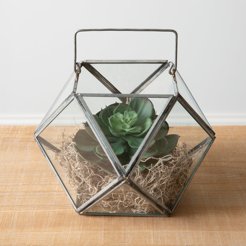 Boardwalk Metal & Glass Terrarium