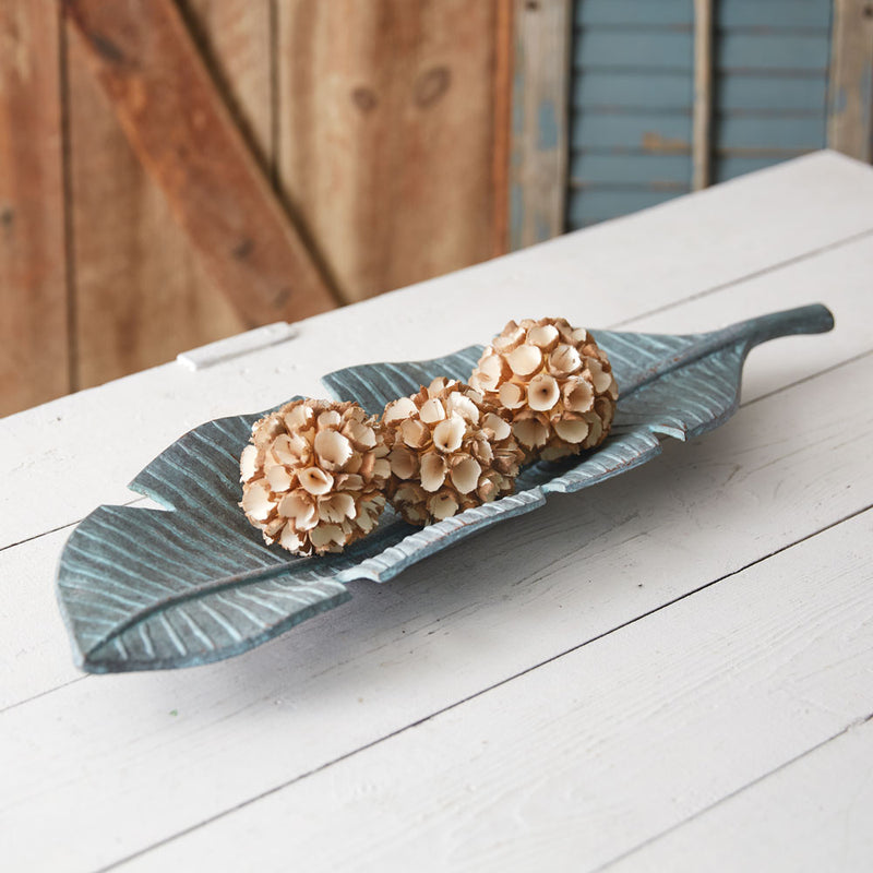 Cast Iron Palm Frond Leaf Tray
