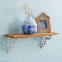 Nautical Octopus Wood and Metal Shelf