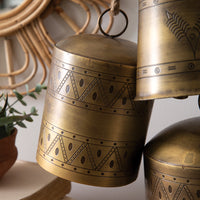 Antiqued Style Ships Bells, Set of 3 - Adley & Company Inc. 