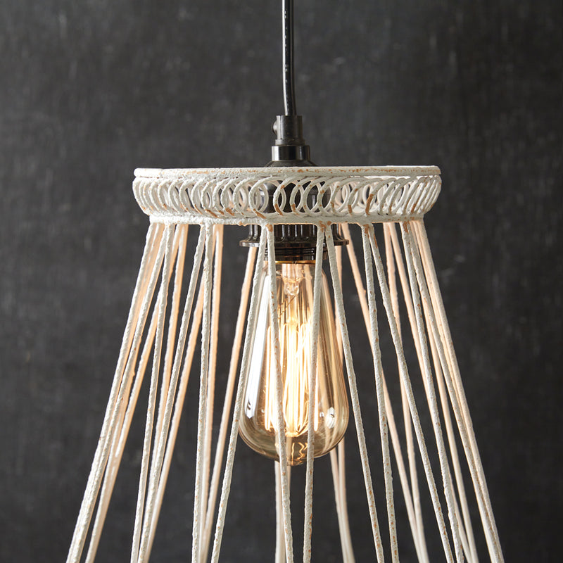 Bell Shaped Wire Pendant Ceiling Lamp