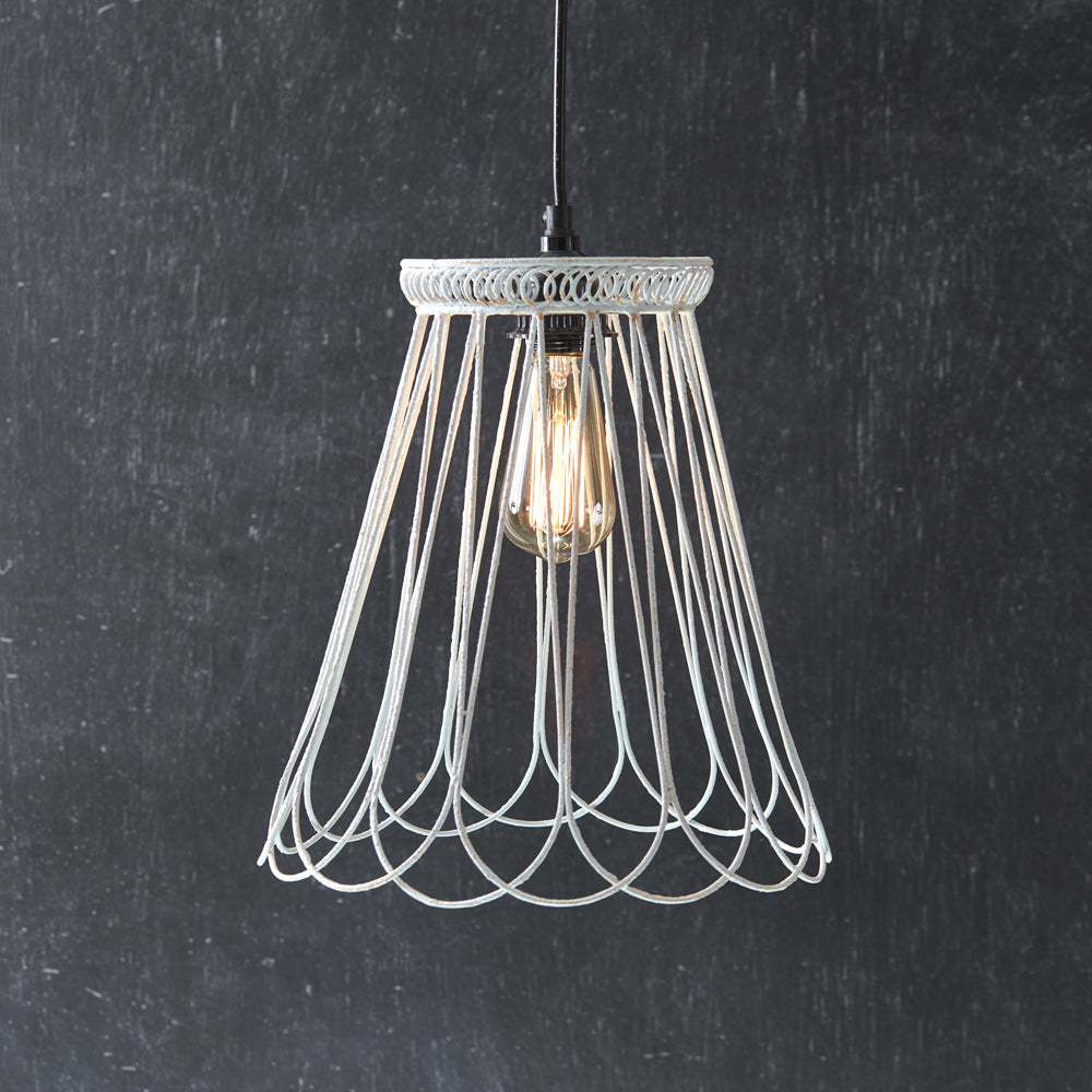 Bell Shaped Wire Pendant Ceiling Lamp