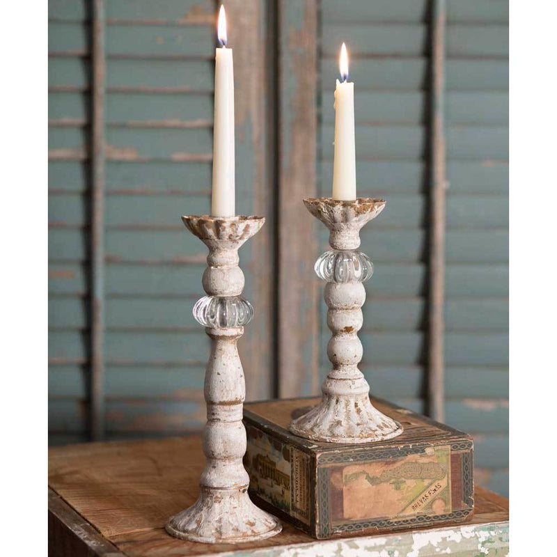 Set of 2 Chrissy Taper Candle Holders