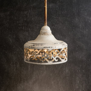 Caroline Metal Scrolled Pendant Light
