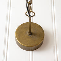 Antiqued Brass Domed Pendant Light,pendant light,Adley & Company Inc.