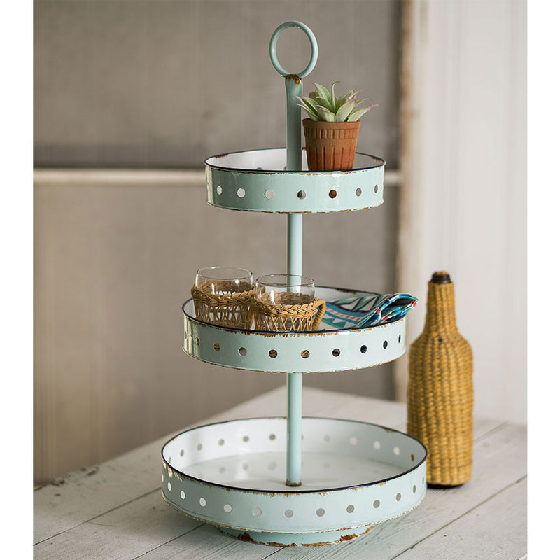 Three Tiered Dessert Stand Display,dessert display,Adley & Company Inc.