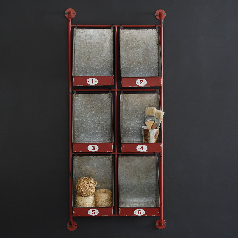 Vintage Wall Cubby Storage