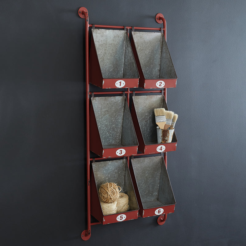Vintage Wall Cubby Storage