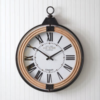 Old Dockside Large Pocket Watch Style Wall Clock