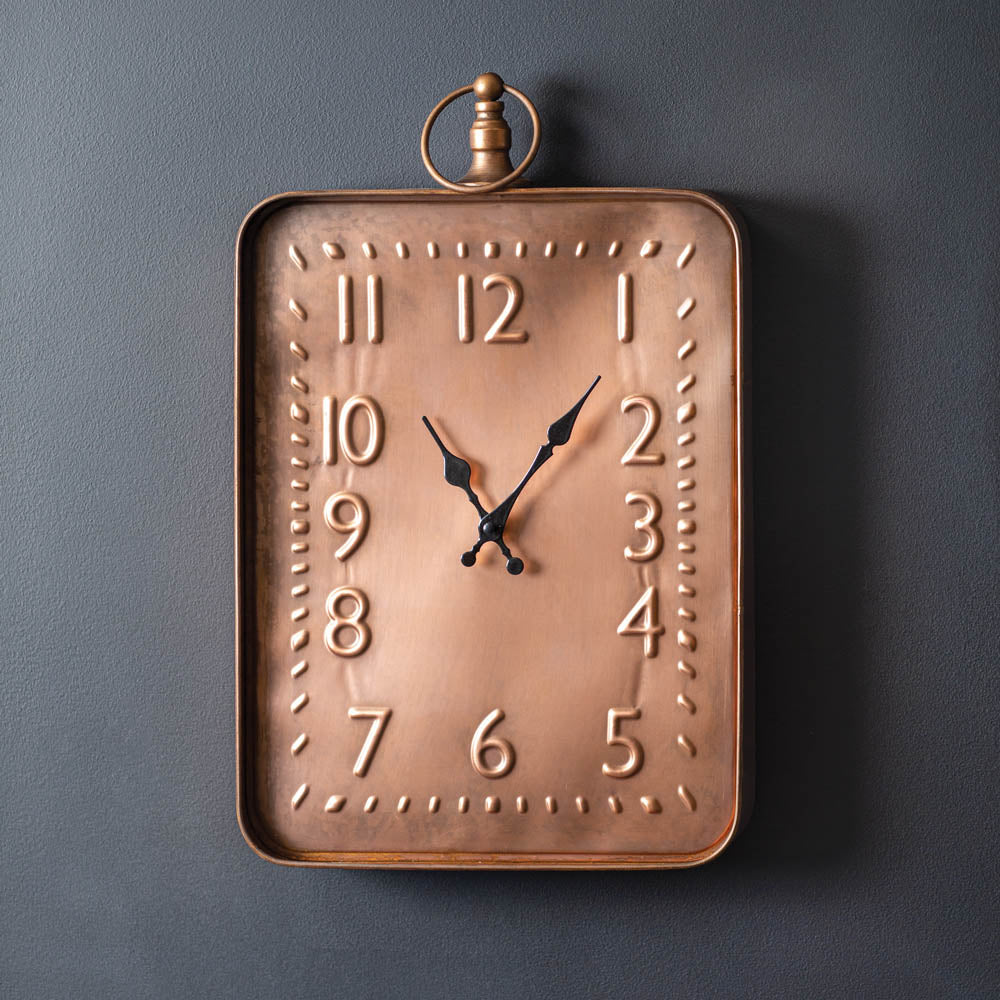Allentown Copper Faced Wall Clock