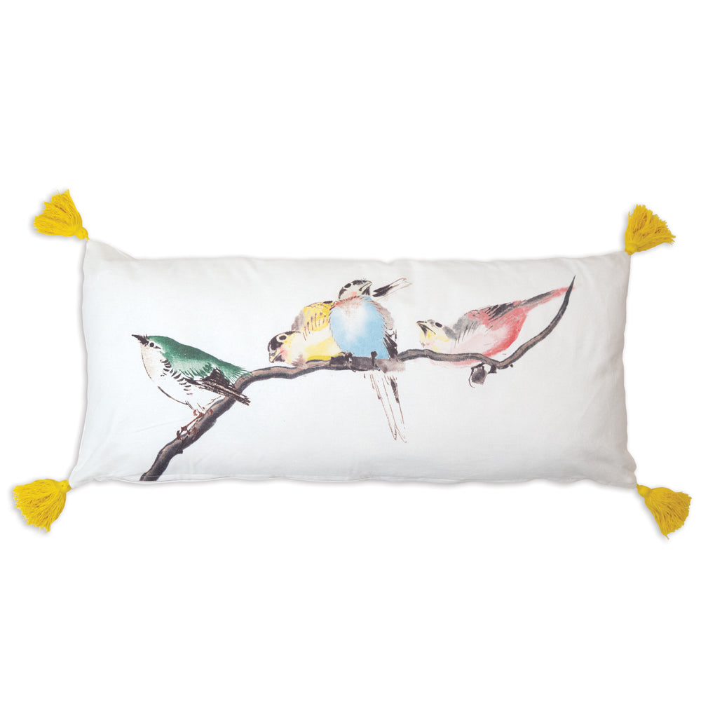 Birds on a Branch Lumbar Pillow