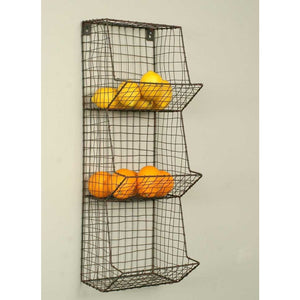 Vertical Wire Basket Wall Storage,storage bin,Adley & Company Inc.