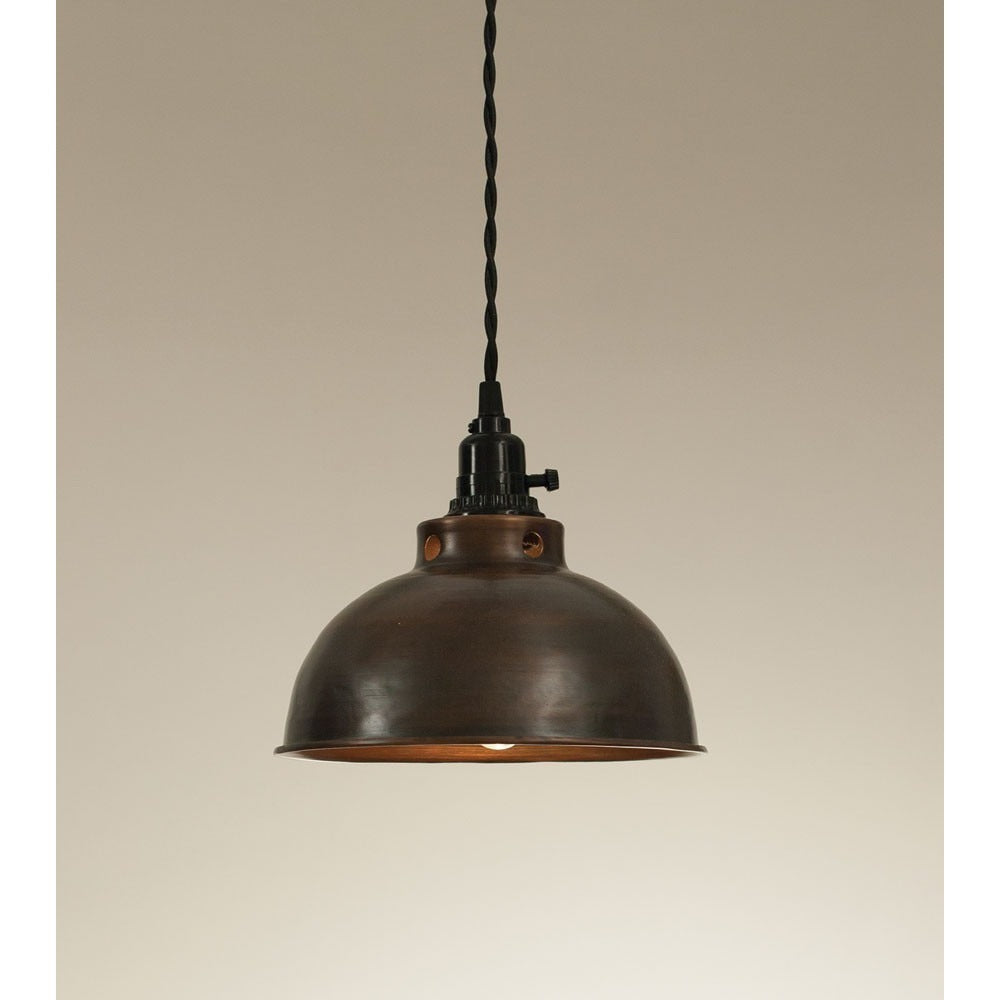 Industrial Style Domed Pendant Lamp