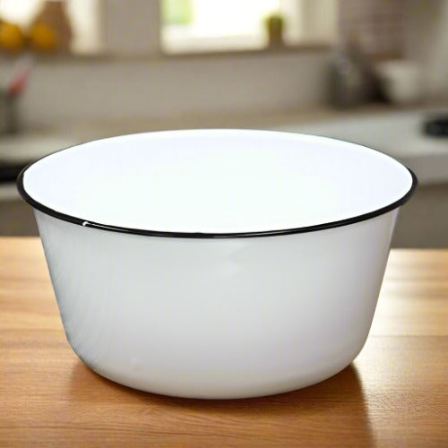 Rustic Enamelware Bowls, Set of 4.,bowl,Adley & Company Inc.