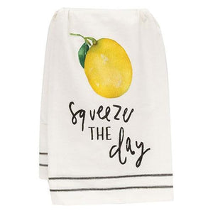 Squeeze the Day Lemon Dish Towel, Set of 4