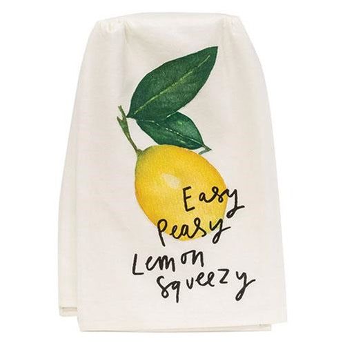 Easy Peasy Lemon Squeezy Dish Towel, Set of 4