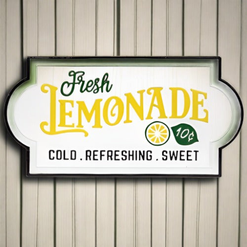 Fresh Lemonade Wall Tin Sign