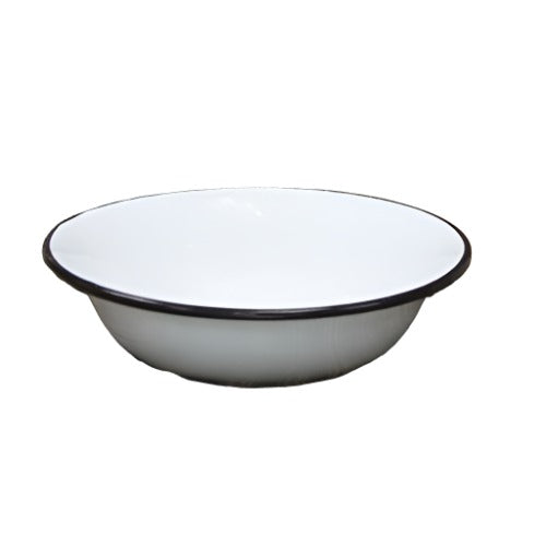 Rustic White Enamel Bowls, Set of 4,bowl,Adley & Company Inc.