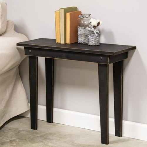 Black Console Wood Table