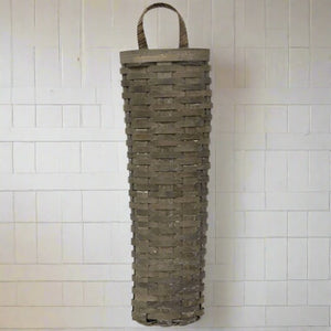 Graywash Long John Wall Basket, Set of 2
