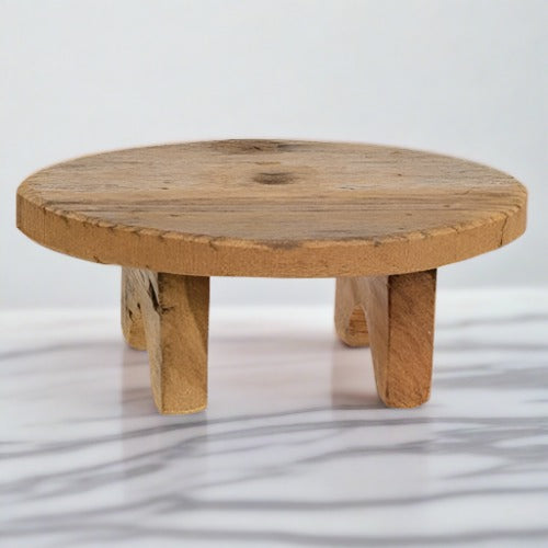Set of 2 Reclaimed Wood Risers, Dessert Display