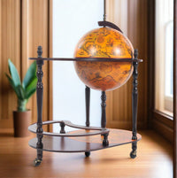 Classic World Globe Bar Cart Trolley,bar cart,Adley & Company Inc. 