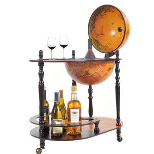 Classic World Globe Bar Cart Trolley,bar cart,Adley & Company Inc. 