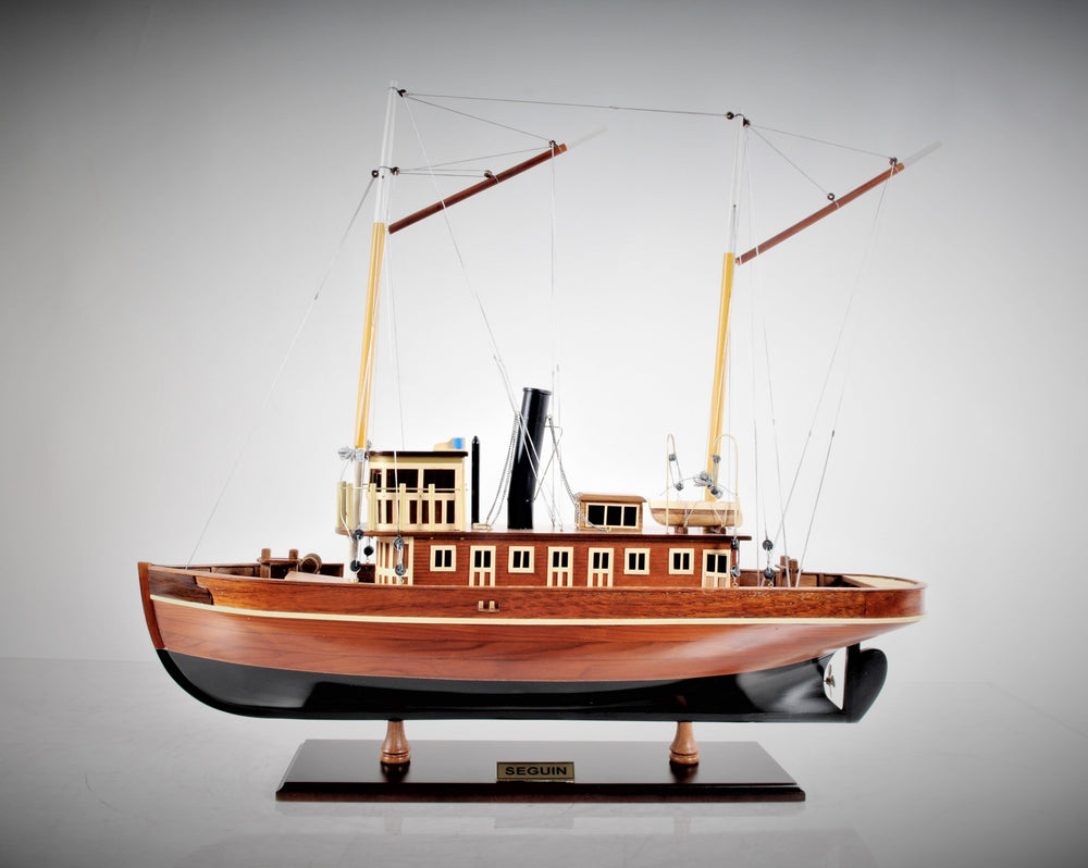 Hand Crafted Seguin Tugboat Model Boat | Adley and Company