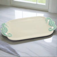 Seahorse Ceramic Serving Platter