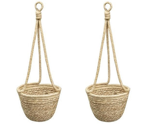 Mauritius Jute Hanging Planters - Adley & Company Inc. 
