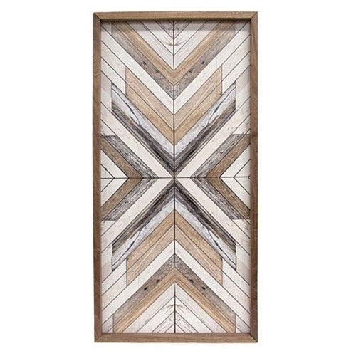 Patterned Washed Driftwood Framed Print