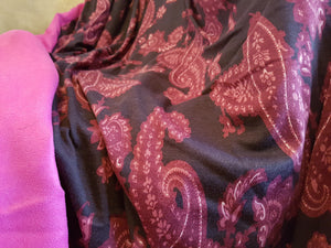 Pink Paisley Cozy Throw Blanket - Adley & Company Inc. 