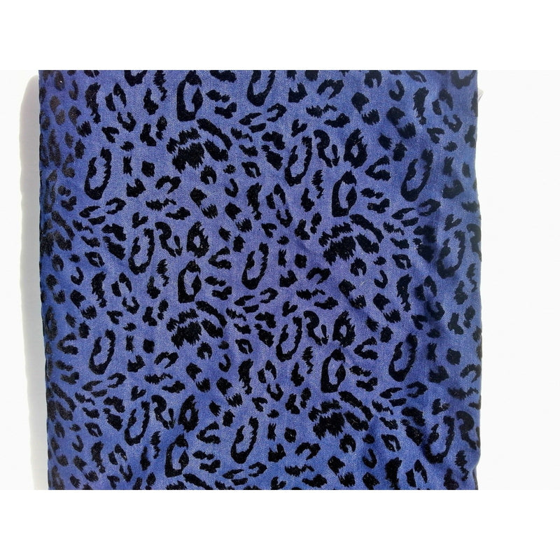 Navy Blue Flocked Velvet Throw Blanket - Adley & Company Inc. 