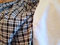 Black & White Wool Throw Blanket - Adley & Company Inc. 
