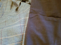 Traditional Brown Tweed Wool Throw Blanket - Adley & Company Inc. 