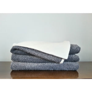 Shaggy Grey & White Wool Blanket Throw - Adley & Company Inc. 