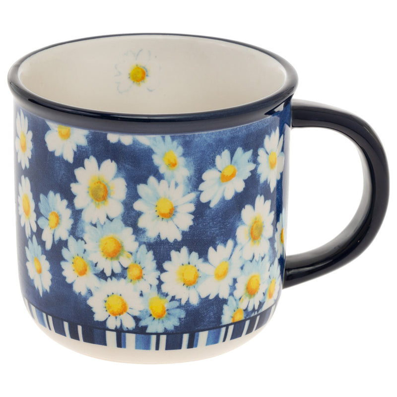 Agnetha Blue Floral Mugs, Set of 8