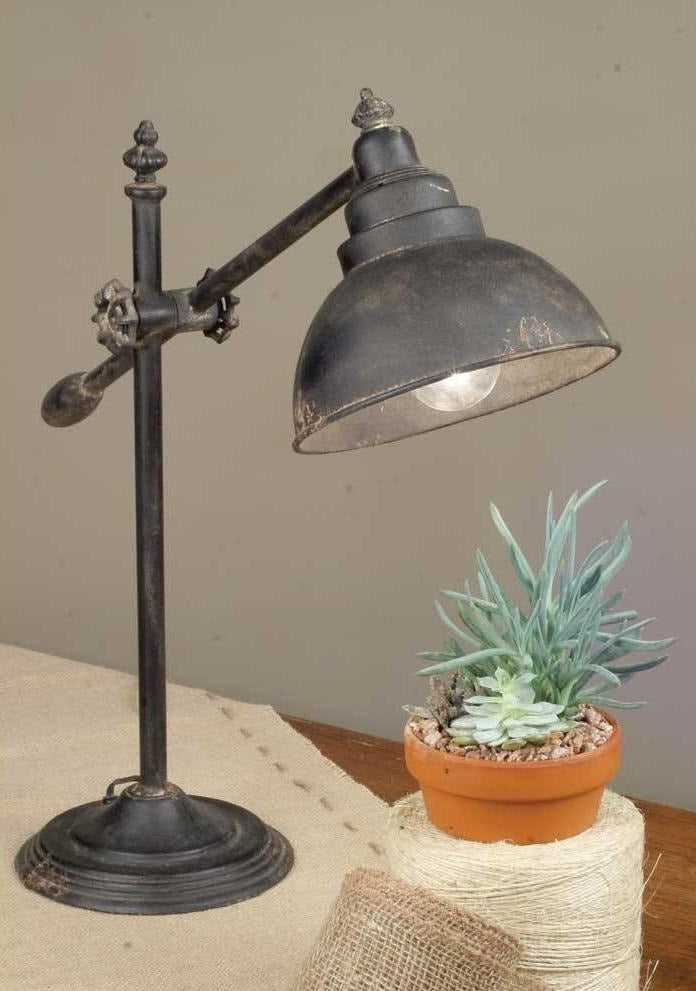 Vintage Style Swing Arm Table Lamp - Adley & Company Inc. 