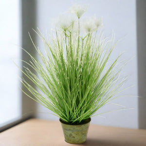 White Clouds Artificial Ornamental Grass, 24" tall