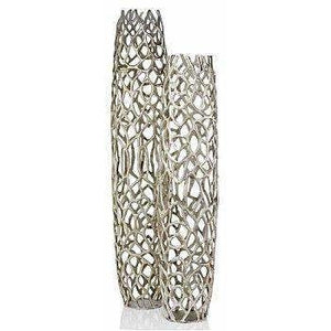 Twig Openwork Tall Metal Vases - Used in The Big Bang Theory,Vase,Adley & Company Inc.
