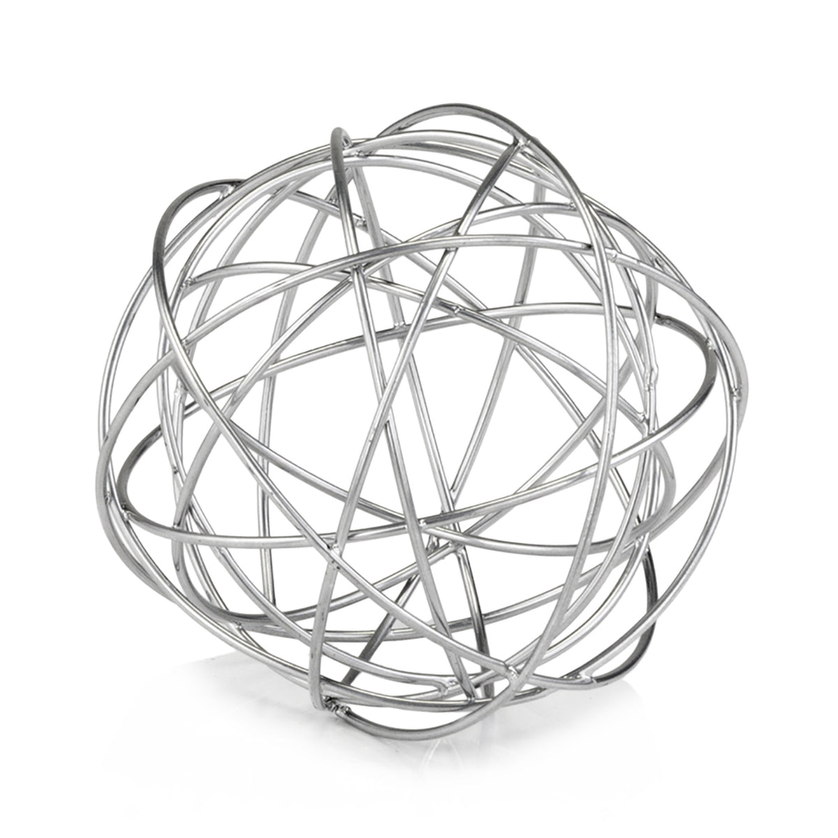 Decorative Open Wire Silver Metal Spheres